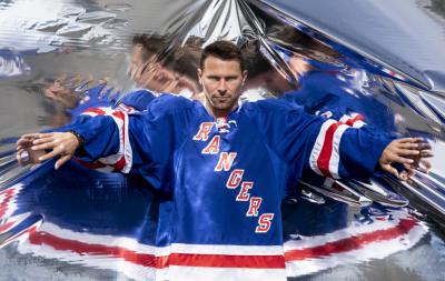 Petr Průcha v dresu New York Rangers