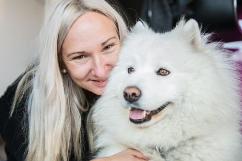 Eva Vrabcová Nývltová se psem